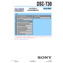 Sony DSC-T30 (serv.man3) Service Manual