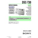 Sony DSC-T30 Service Manual