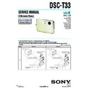Sony DSC-T33 (serv.man2) Service Manual
