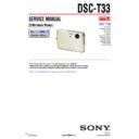 Sony DSC-T33 (serv.man3) Service Manual