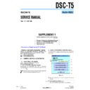 Sony DSC-T5 (serv.man11) Service Manual