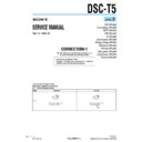 Sony DSC-T5 (serv.man13) Service Manual