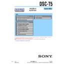 Sony DSC-T5 (serv.man17) Service Manual