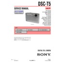 Sony DSC-T5 (serv.man3) Service Manual
