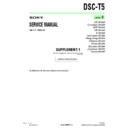 Sony DSC-T5 (serv.man5) Service Manual