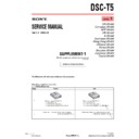 Sony DSC-T5 (serv.man6) Service Manual