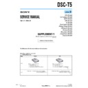 Sony DSC-T5 (serv.man7) Service Manual