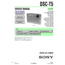 Sony DSC-T5 Service Manual