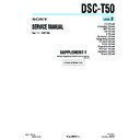 Sony DSC-T50 (serv.man6) Service Manual