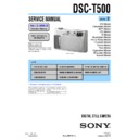 Sony DSC-T500 (serv.man2) Service Manual