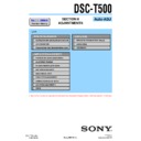Sony DSC-T500 (serv.man3) Service Manual