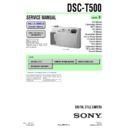 Sony DSC-T500 Service Manual