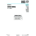 Sony DSC-T7 (serv.man11) Service Manual