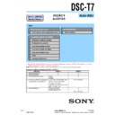 Sony DSC-T7 (serv.man18) Service Manual
