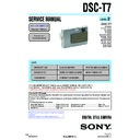 Sony DSC-T7 (serv.man2) Service Manual