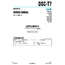 Sony DSC-T7 (serv.man7) Service Manual