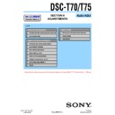 Sony DSC-T70, DSC-T75 (serv.man3) Service Manual