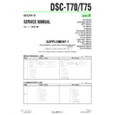 Sony DSC-T70, DSC-T75 (serv.man6) Service Manual