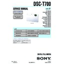 Sony DSC-T700 (serv.man2) Service Manual