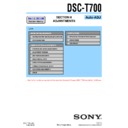Sony DSC-T700 (serv.man3) Service Manual