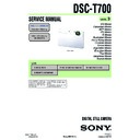 Sony DSC-T700 Service Manual
