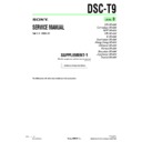 Sony DSC-T9 (serv.man7) Service Manual