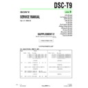 Sony DSC-T9 (serv.man9) Service Manual