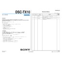 Sony DSC-TX10 (serv.man4) Service Manual