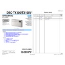Sony DSC-TX100, DSC-TX100V (serv.man2) Service Manual