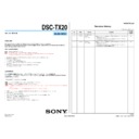 Sony DSC-TX20 (serv.man3) Service Manual
