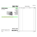 Sony DSC-TX5 Service Manual