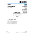 Sony DSC-U30 (serv.man5) Service Manual