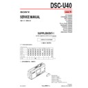 Sony DSC-U40 (serv.man5) Service Manual