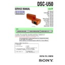 Sony DSC-U50 Service Manual
