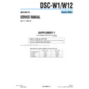 dsc-w1, dsc-w12 (serv.man12) service manual