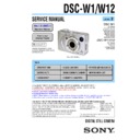 Sony DSC-W1, DSC-W12 (serv.man2) Service Manual