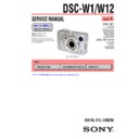 Sony DSC-W1, DSC-W12 (serv.man3) Service Manual