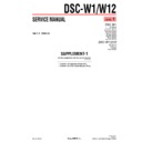 Sony DSC-W1, DSC-W12 (serv.man5) Service Manual