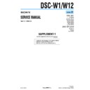 Sony DSC-W1, DSC-W12 (serv.man6) Service Manual