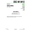 dsc-w1, dsc-w12 (serv.man9) service manual