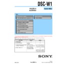 Sony DSC-W1 (serv.man3) Service Manual