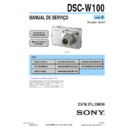 Sony DSC-W100 (serv.man12) Service Manual