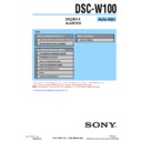 Sony DSC-W100 (serv.man13) Service Manual