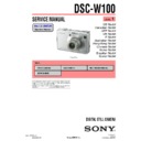 Sony DSC-W100 (serv.man2) Service Manual