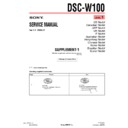 Sony DSC-W100 (serv.man6) Service Manual