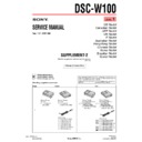 Sony DSC-W100 (serv.man8) Service Manual