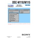 Sony DSC-W110, DSC-W115 (serv.man3) Service Manual