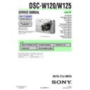 dsc-w120, dsc-w125 service manual