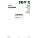 Sony DSC-W130 (serv.man6) Service Manual