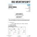 dsc-w15, dsc-w17, dsc-w5, dsc-w7 (serv.man11) service manual